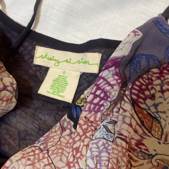 Spaghetti strap top blouse Staring at Stars size 0 - Picture 2 of 5